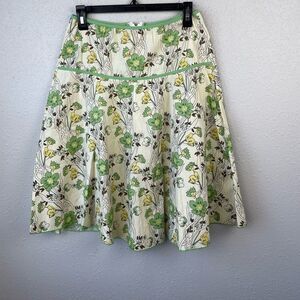 JKLA California Floral Midi Skirt Size M EUC